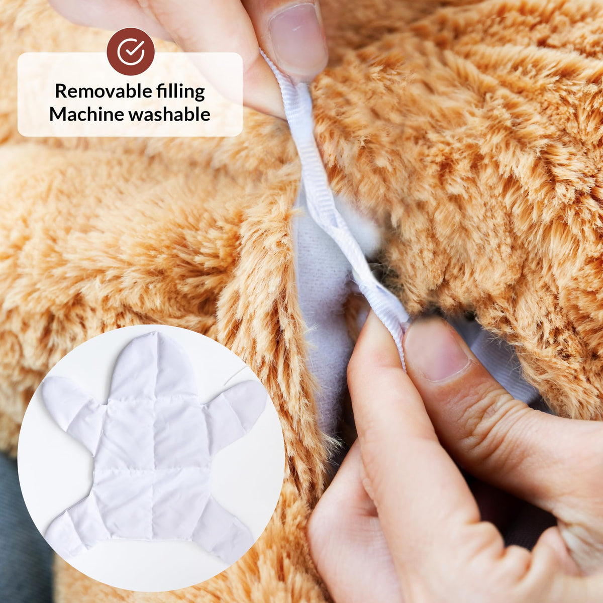 ODOXIA weighted plush supports studying with soothing pressure for concentration