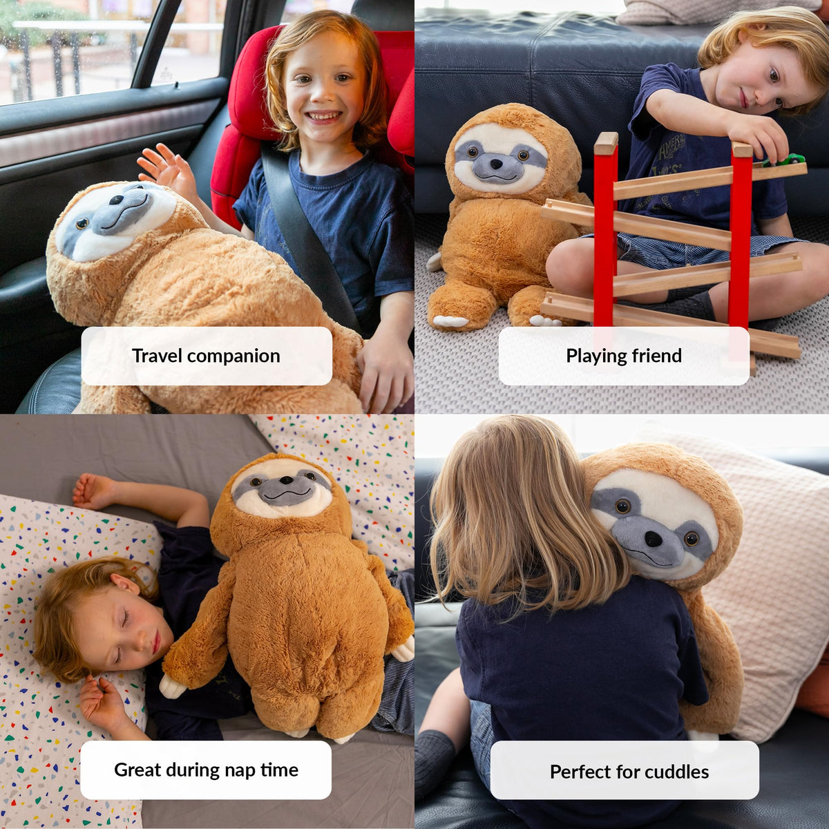 ODOXIA Weighted Sloth in carrying bag for easy portability