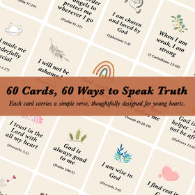 Odrano 62 Scripture Cards for Children for memory verse practice.