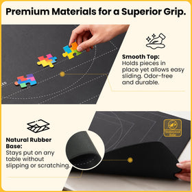 Odyssolve hook-and-loop straps simplify securing the roll for quick cleanup.