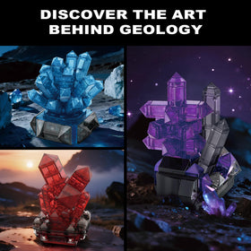 Oeasic Crystal Building Kit Display Collection perfect for a refined desk.