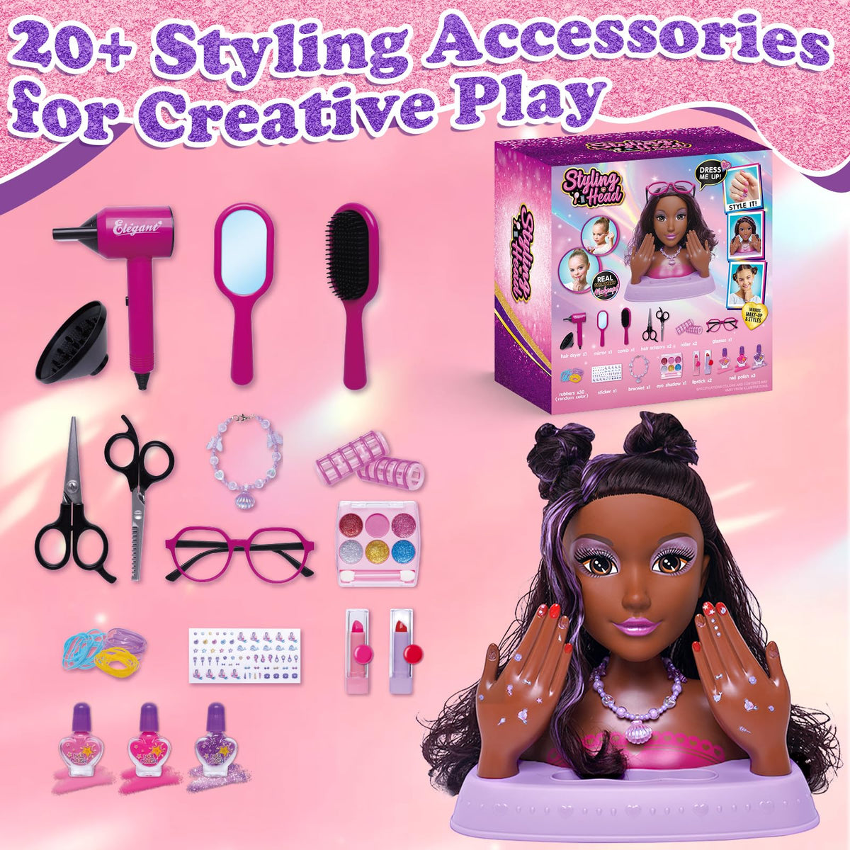 Oeasic styling head as a thoughtful gift for young fashion fans.