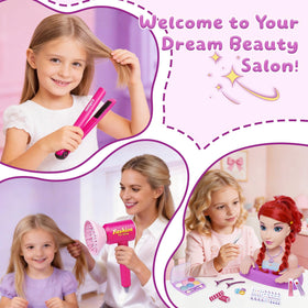 Oeasic hair care tools set with brushes and clips for creative play