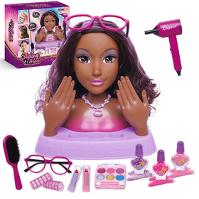 Oeasic hair styling doll head ready for imaginative salon sessions at home