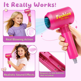 Oeasic roller set enhances curling practice during pretend styling