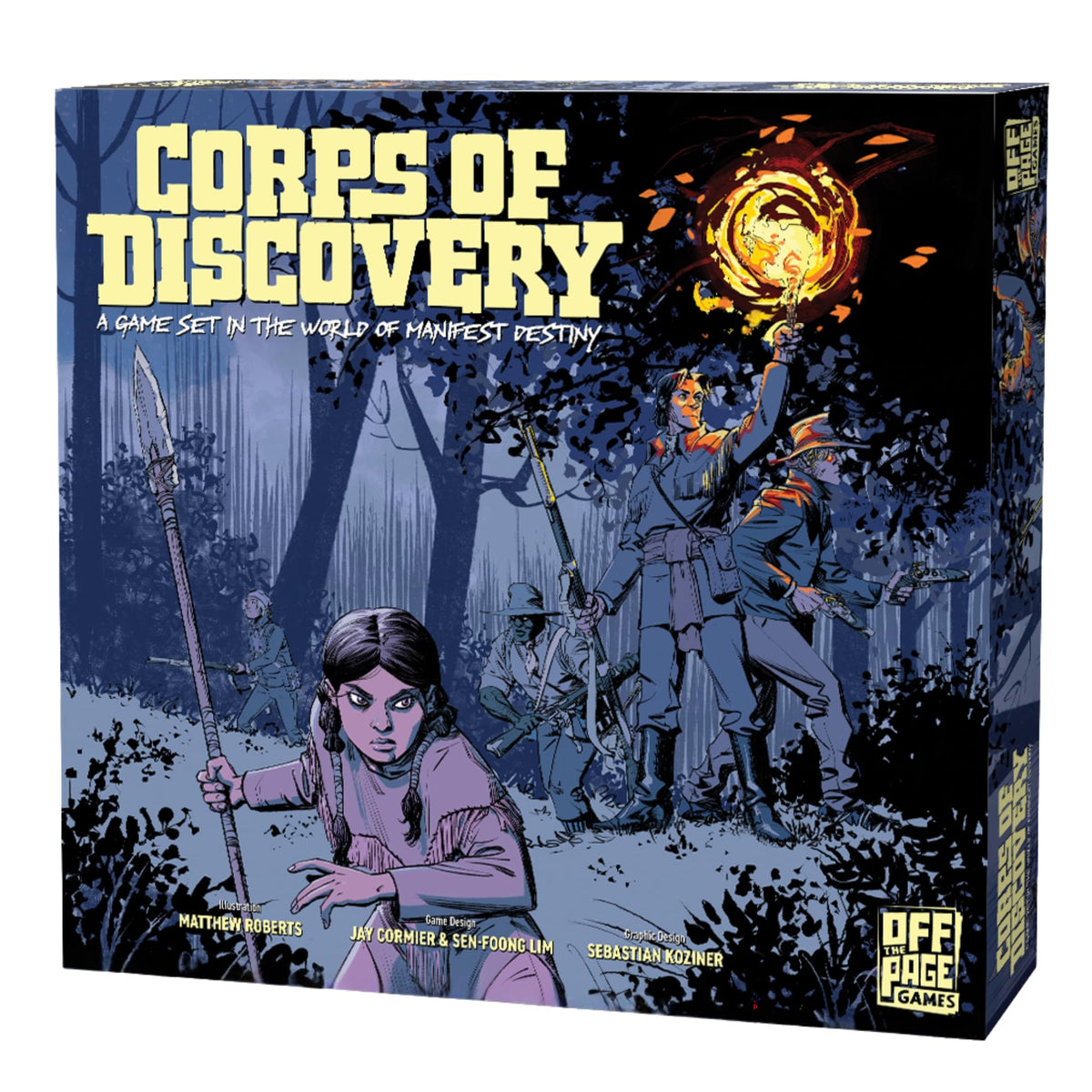 Off The Page Games Corps of Discovery map boards for immersive exploration.