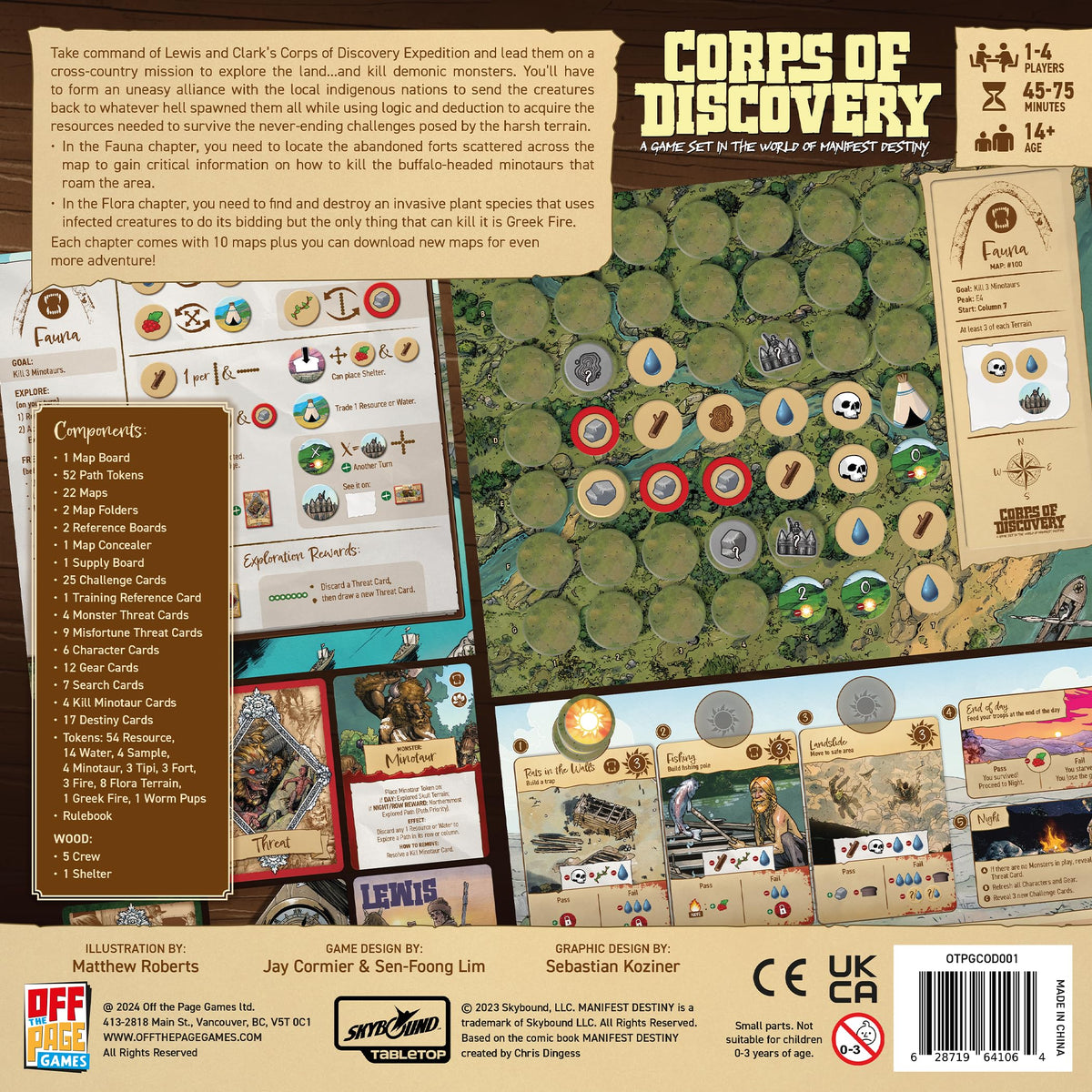 Corps of Discovery scenario decks guide evolving cooperative challenges.
