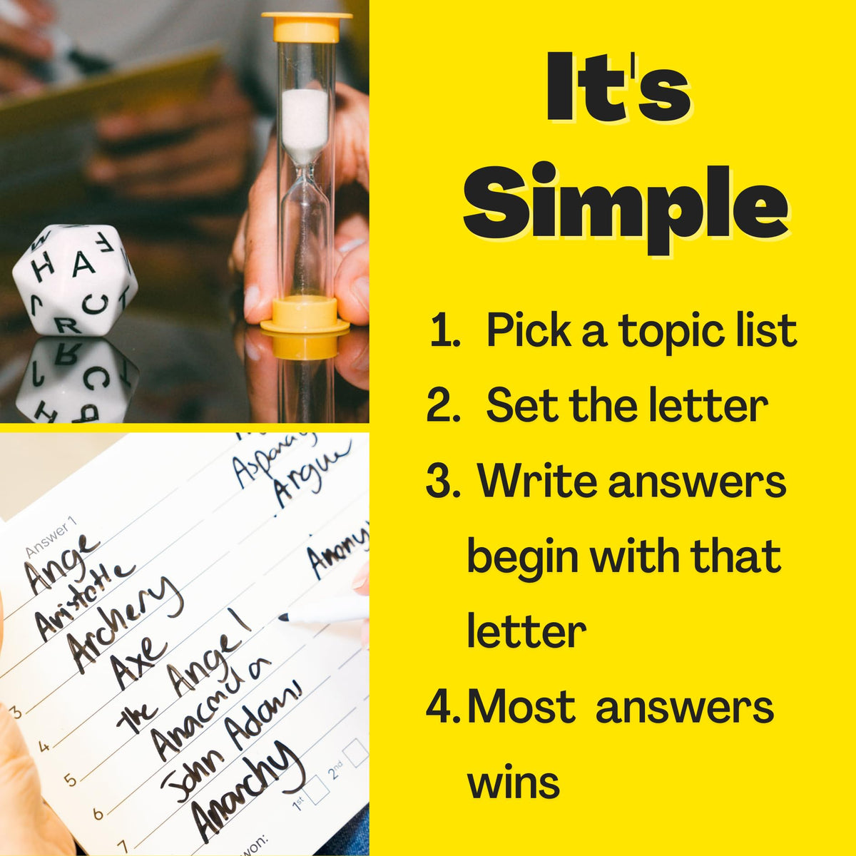 OFF TOPIC markers set provides bold, easy-to-read responses for teammates.