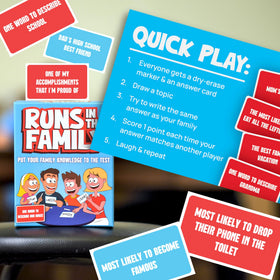 OFF TOPIC Runs in the Family ideal gift for game nights.