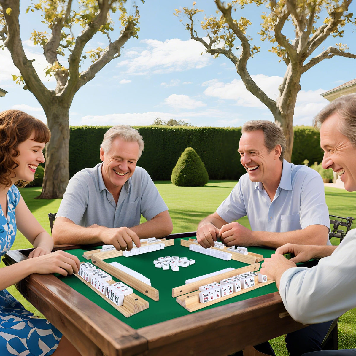 Offelec durable wooden finish adds warmth to game night.