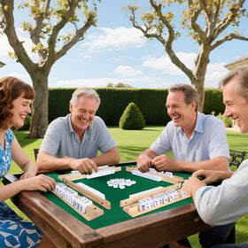 Offelec durable wooden finish adds warmth to game night.