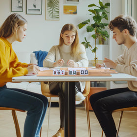 Offelec game-night setup suits multiple tabletop games and spaces.