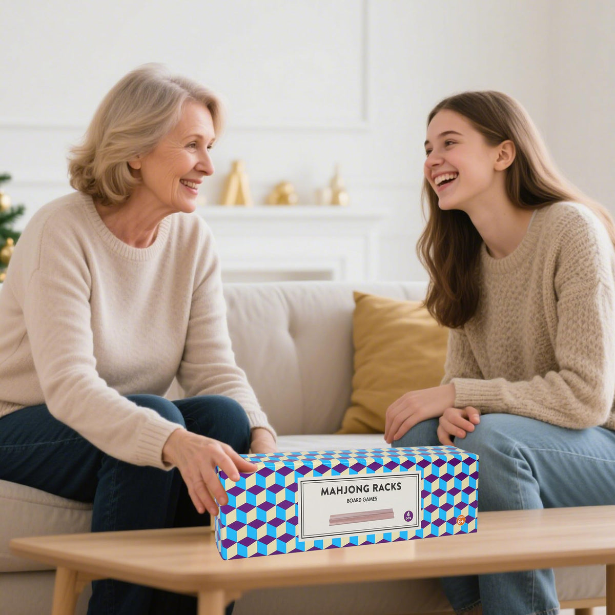 Offelec gift-ready mahjong set enhances family gatherings.