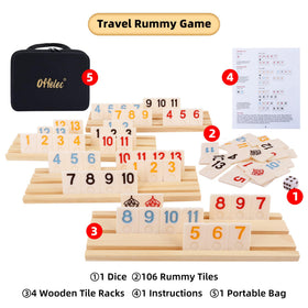 Offelec Rummy large-number tiles improve readability for kids and seniors.