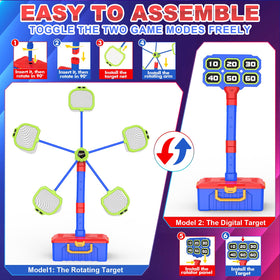 Officygnet 2-in-1 shooting game foam balls for safe target practice