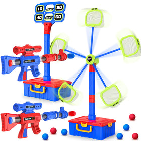 Officygnet 2-in-1 shooting game with moving target for outdoor play