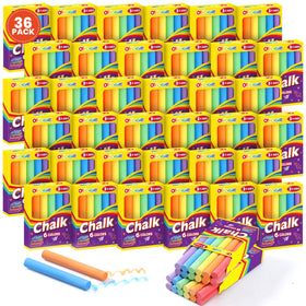 Officygnet 432 count colored chalk pack for classroom art projects.