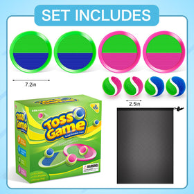Officygnet toss set featuring durable ABS paddles and soft easy-to-remove balls