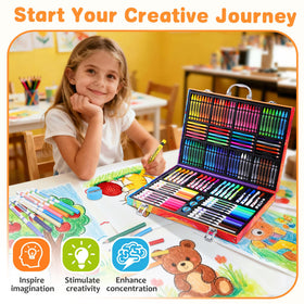 Officygnet 64 crayons provide bold color options for vibrant artwork