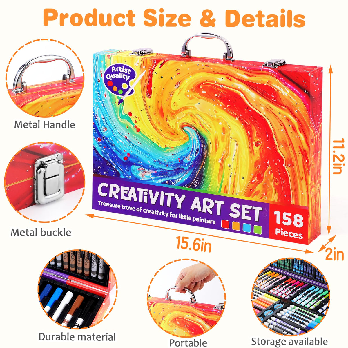 Officygnet long washable markers offer bright, easy-to-clean colors for quick drawings