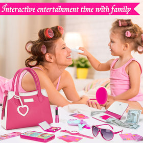 Officygnet Play Purse car keys and three keys for realistic role-play scenarios.
