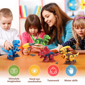 Officygnet poseable dinosaurs with movable joints for dynamic play