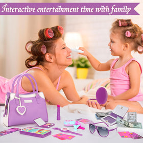 Officygnet purse with sunglasses and a kid-friendly watch for dress-up
