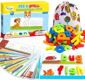 Officygnet See & Spell CVC builders with alphabet cards for early reading practice.