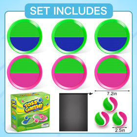 Officygnet sticky balls ready for easy catching during backyard games.