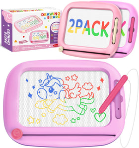 Officygnet 2-pack toddler drawing boards with a large 9-inch area for creative play.