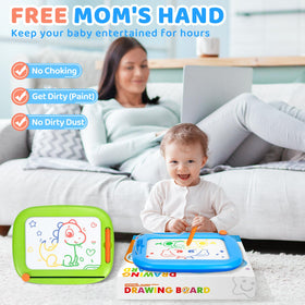 Officygnet travel-friendly doodle board is lightweight for on-the-go use.