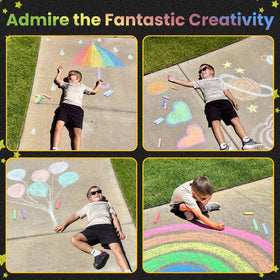 Officygnet vibrant color palette chalk for creative sidewalk art