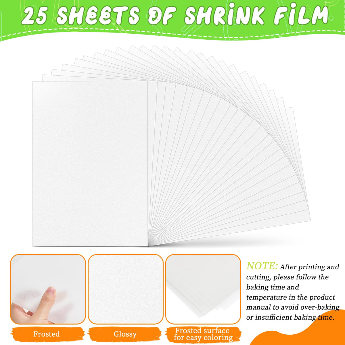OFNMY Inkjet printable sheets show vivid colors on translucent plastic for crafts.