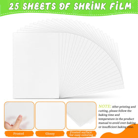 OFNMY Inkjet printable sheets show vivid colors on translucent plastic for crafts.