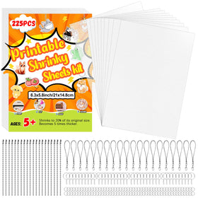 OFNMY Shrinky Dink sheets kit ready for colorful prints and keychain projects.