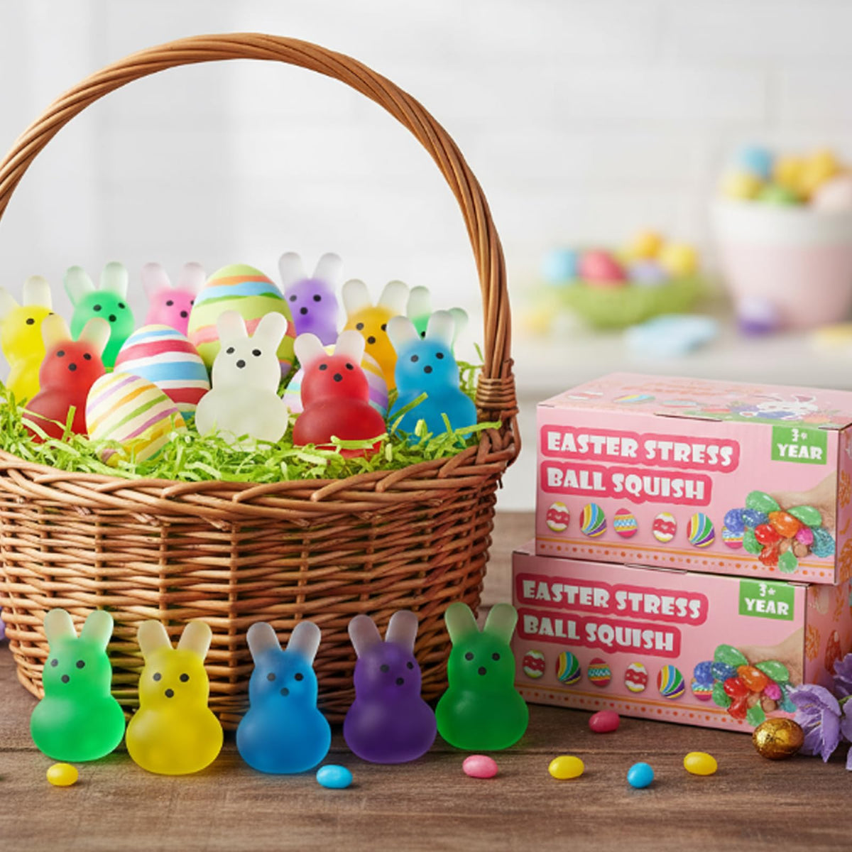 OFRYH Easter fillers brighten egg hunts with cute squeezables.