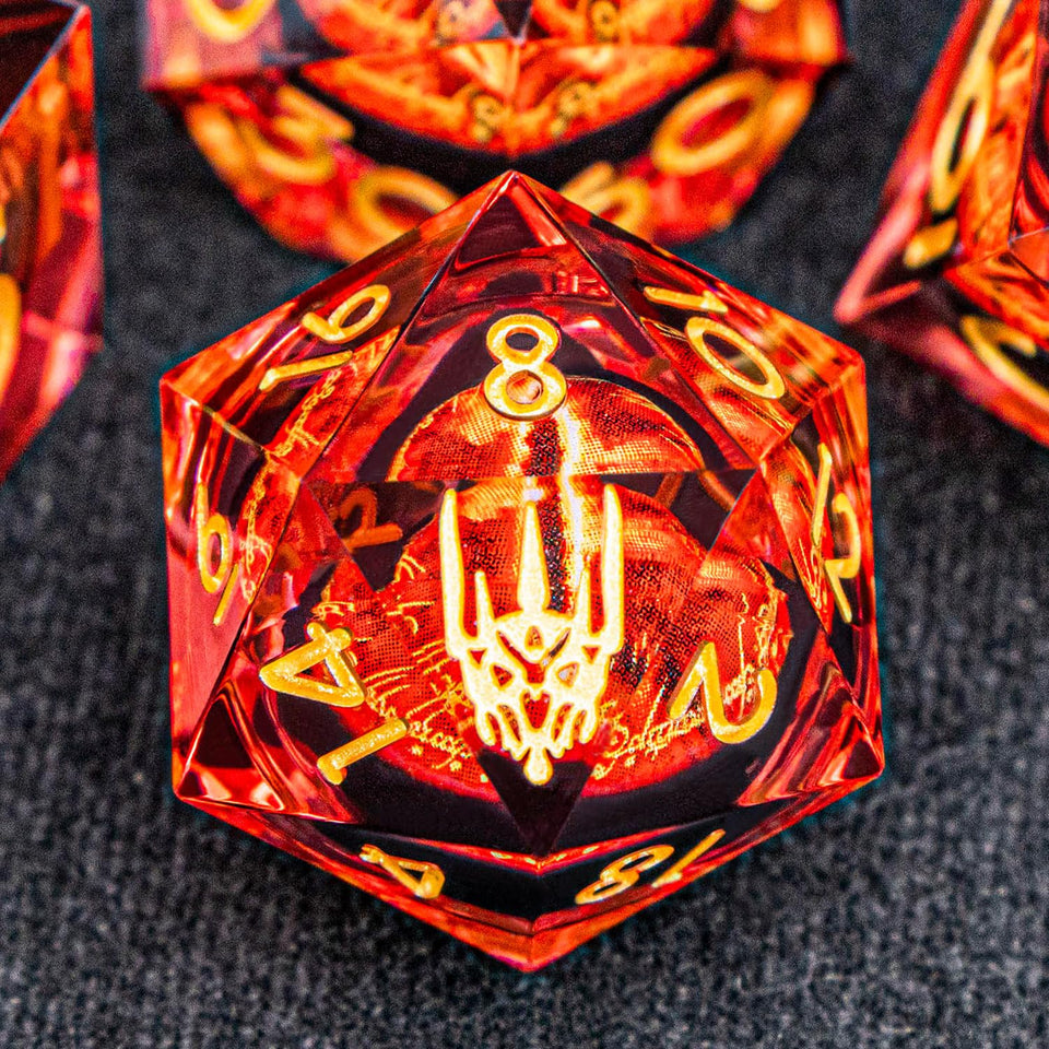 OGCOPHEN DND gaze eye dice set with liquid core for fair, smooth rolls
