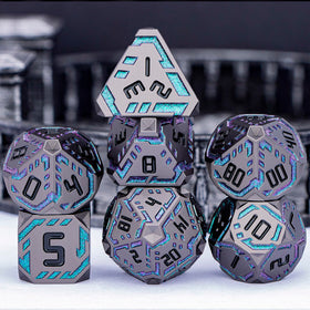 OGCOPHEN metal DND dice in gift box, portable for on-the-go sessions