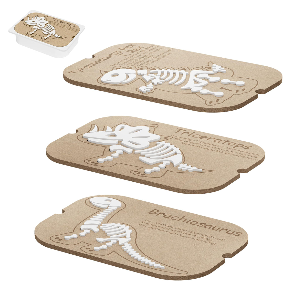 Ogears Sensory Table dinosaur puzzle piece 1 promotes fine motor play and discovery