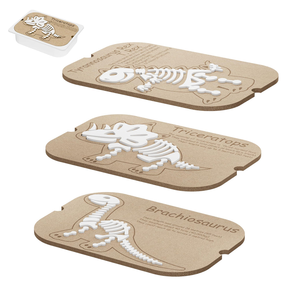 Ogears Sensory Table dinosaur puzzle piece 1 promotes fine motor play and discovery