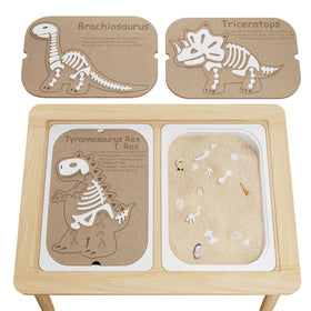 Ogears Sensory Table dinosaur puzzle piece 2 boosts problem-solving during sand digging