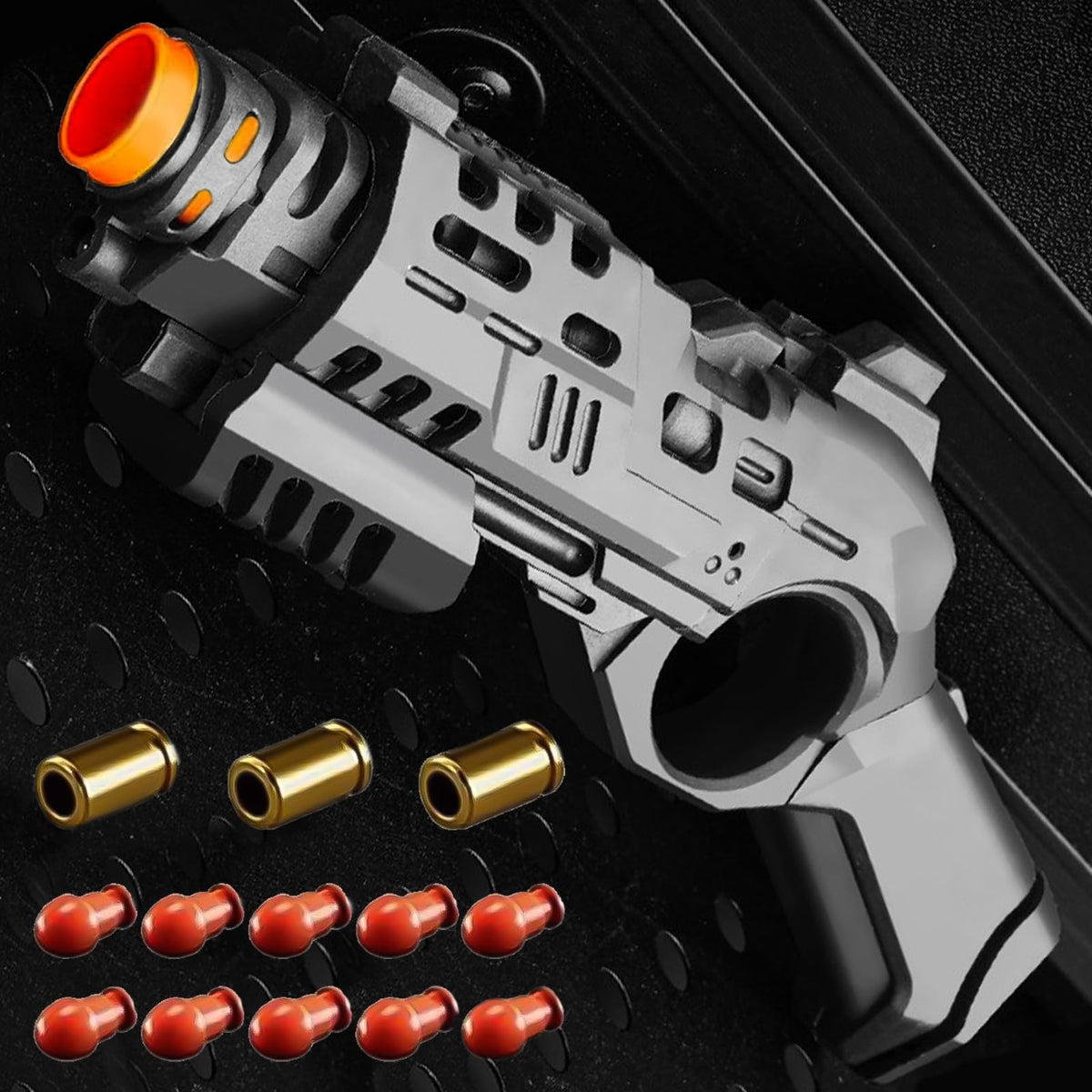 Ography fidget gun night black with textured grip for focused, discreet stress relief.