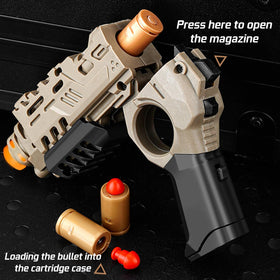 Ography fidget gun in action with rhythmic click and spin for calm focus.