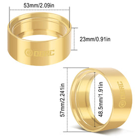 OGUNKE OGRC logo engraved on ring adds rugged aesthetics.