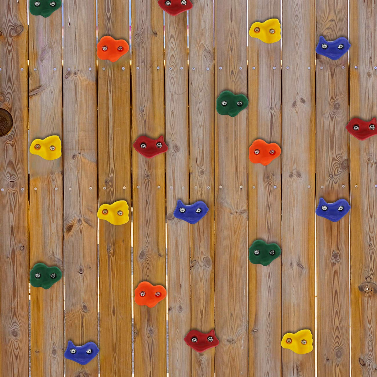 Ogrmar holds with bolts and nuts for quick mounting and secure, durable installation.