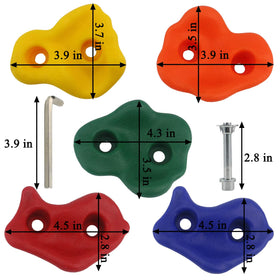 Ogrmar hardware kit includes washers and nuts for sturdy mounting.