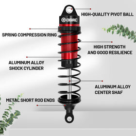 OGUNKE OGRC bright red-black anodized finish adds style and durability.