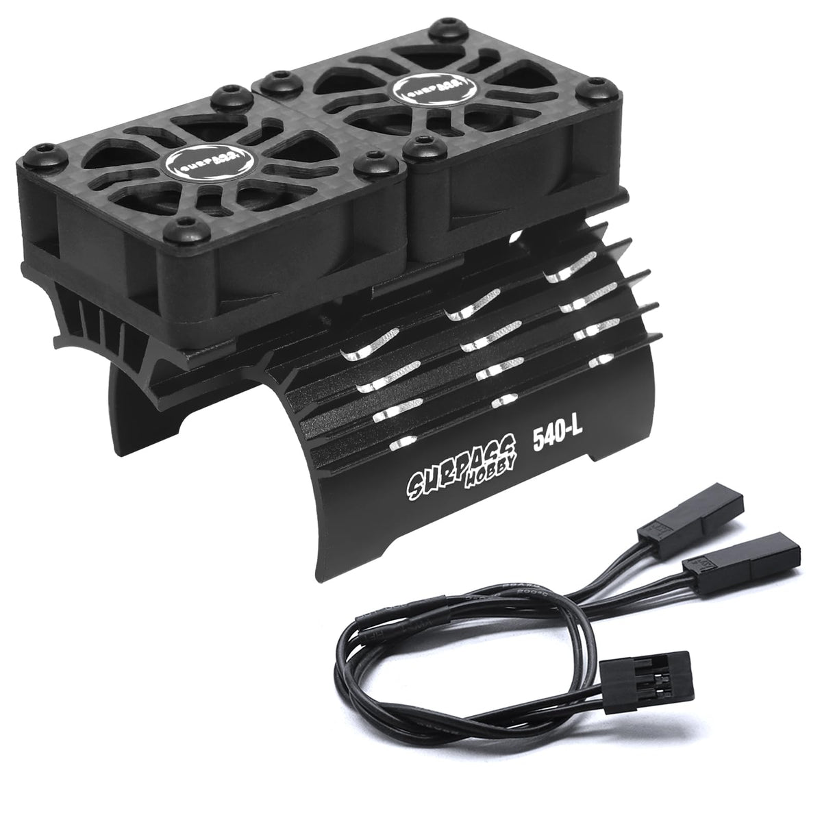 OGUNKE OGRC dual 30mm fan front view shows compact cooling for 36/38mm motors