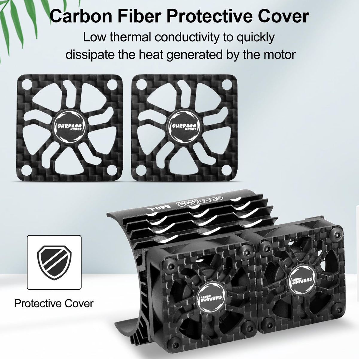 OGUNKE OGRC heatsink assembly close-up on 36/38mm motor cooling solution