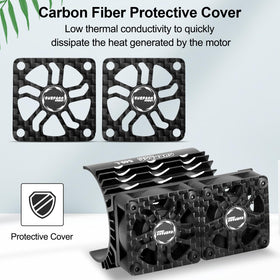 OGUNKE OGRC heatsink assembly close-up on 36/38mm motor cooling solution